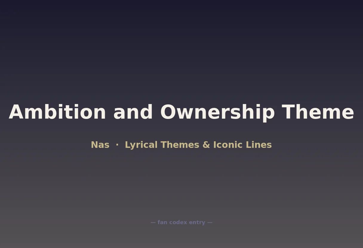 Ambition and Ownership Theme