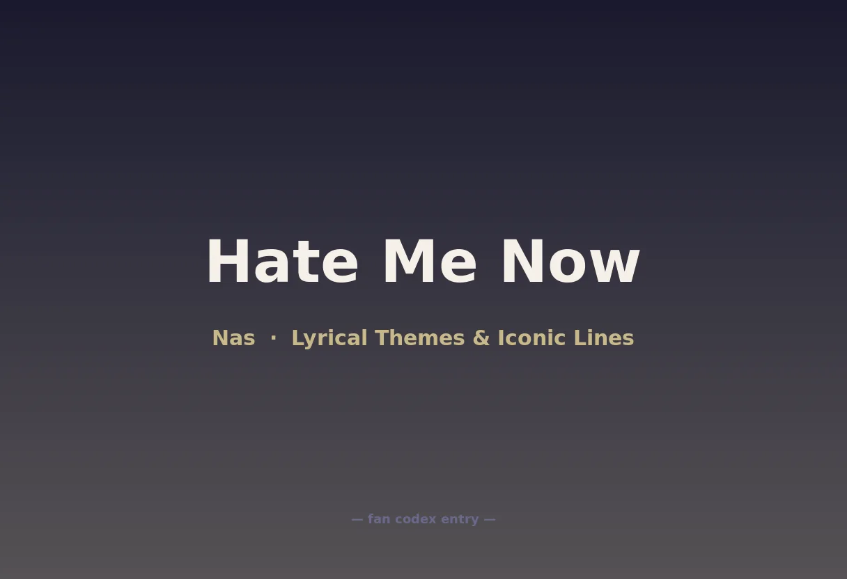 Hate Me Now