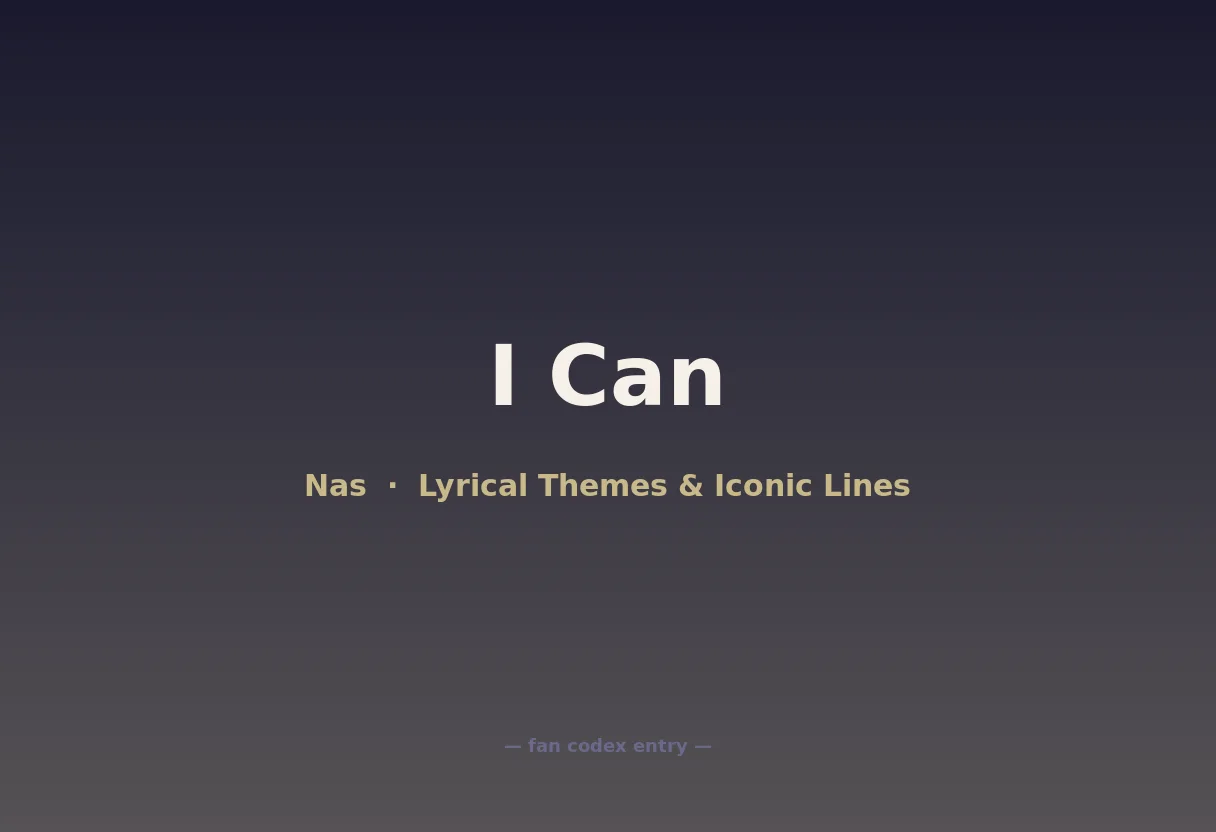 I Can