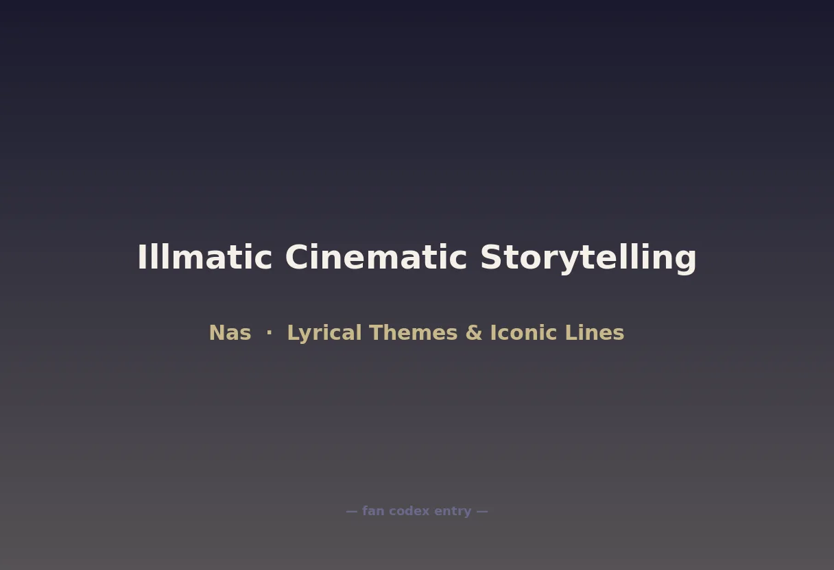 Illmatic Cinematic Storytelling