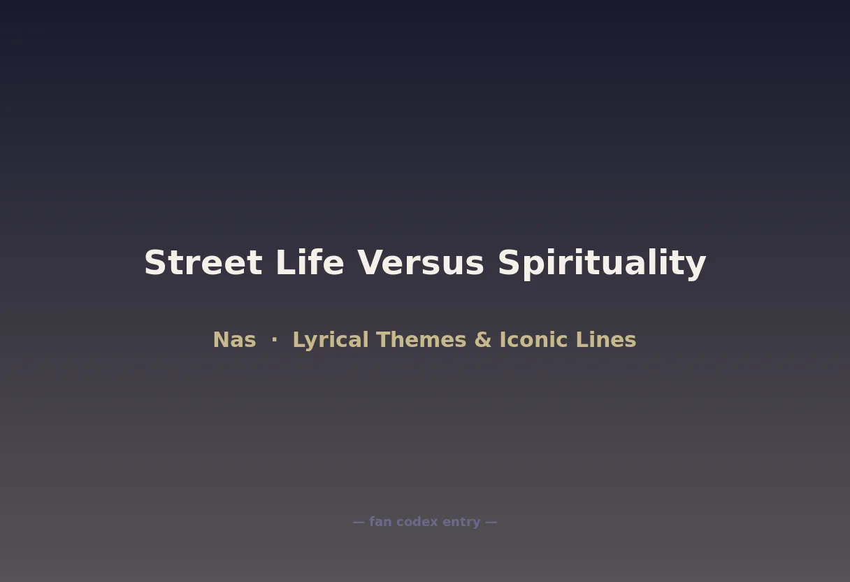 Street Life Versus Spirituality