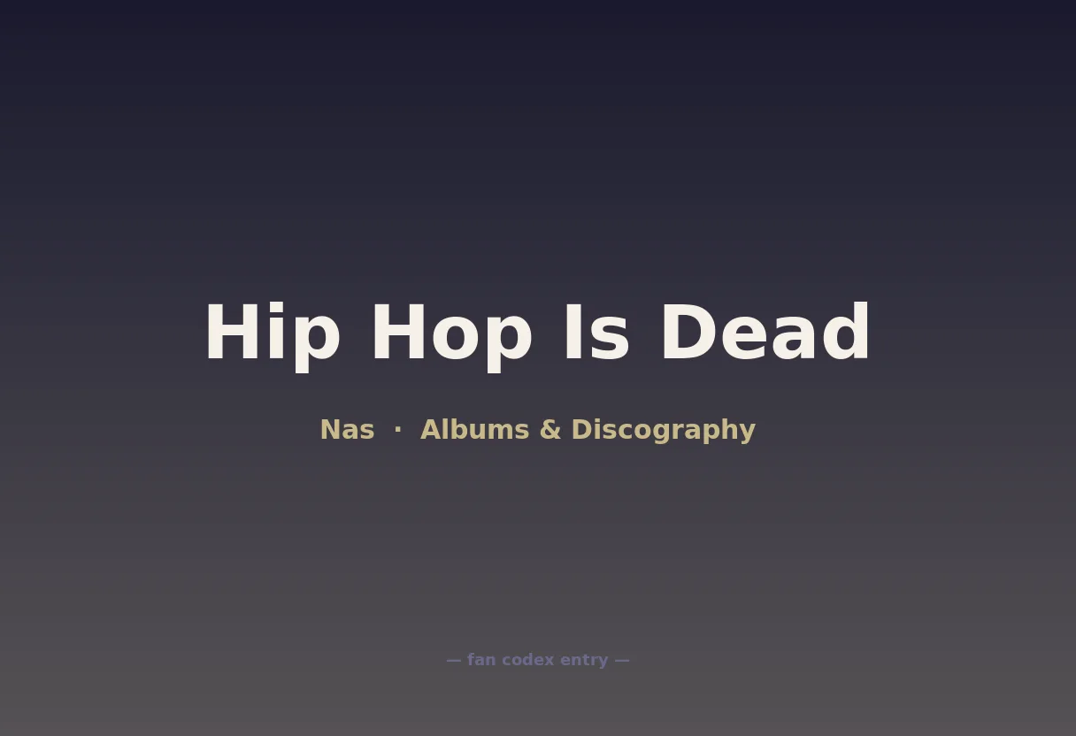 Hip Hop Is Dead